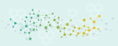 Abstract technology background vector image. Molecular structure background.