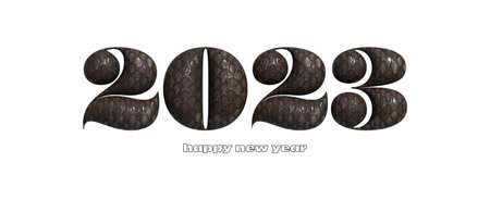Happy New Year 2023 text design