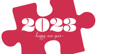 Happy New Year 2023 text design.