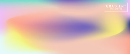 Colorful gradient vector background. Design for landing pages.のイラスト素材