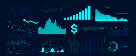 Collection of infographic design for business.のイラスト素材