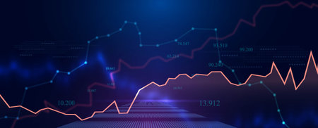 Investment finance chart,stock market business.のイラスト素材