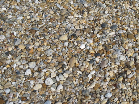 Pebbles on the beachの写真素材