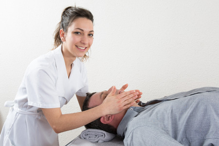 Massage in a very nice spa centerの写真素材