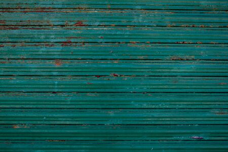 An Old galvanized green steel -  Background texture