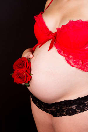 A Lovely and nice Belly of a pregnant womanの写真素材
