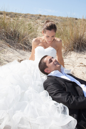 Young and nice couple in loveの写真素材