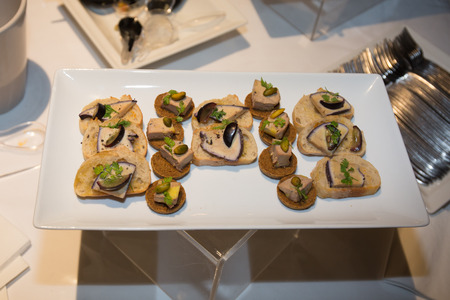 Toast with foie gras