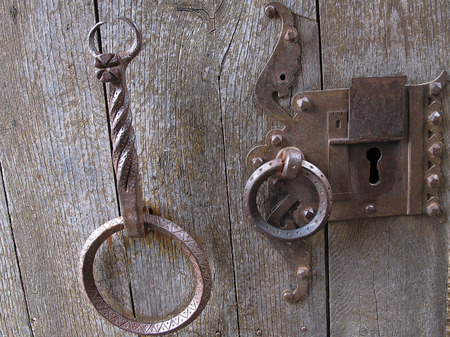 An Old rusty handle