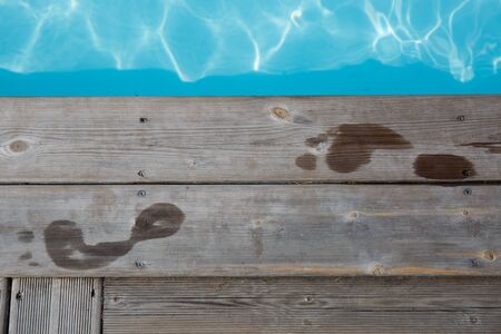 foot print in summerの写真素材