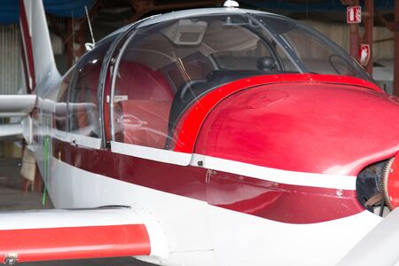 Beautiful small Airplane at the airport -の写真素材