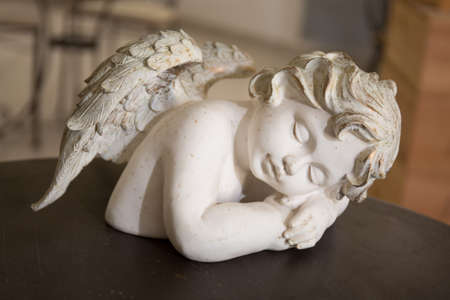 angel figure, isolated on white background