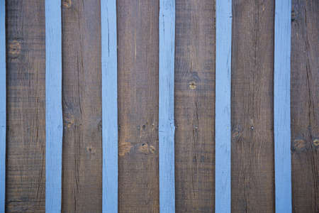 Texture of Wood blue and brown panel for background vertical