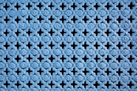 Light blue metal background with light reflectionの写真素材