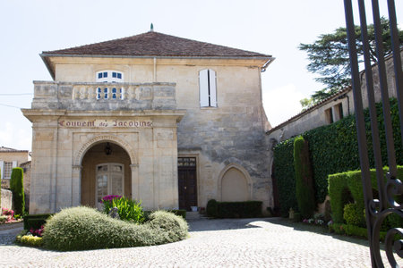 Saint Emilion, Bordeaux / France - 06 19  2018 : Bordeaux wine routes vineyard of saint-emilion...
