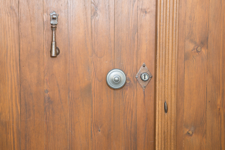 Old wooden door to make a backgroundの写真素材
