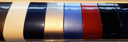 color paint chart to choose color hue of his carの写真素材