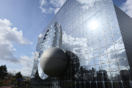 Poitiers, Nouvelle Aquitaine / France - 03-02-2019 : Futuroscope leisure park is renowned for its...