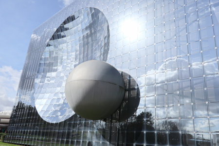 Poitiers Futuroscope, Nouvelle Aquitaine / France - 02 03 2019 : Futuroscope famous leisure park was awarded the prize for the best European attraction in 2017 and continues to reinvent itselfのeditorial素材