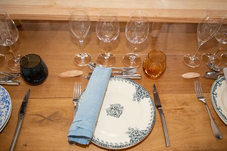 vintage wood wedding table decoration