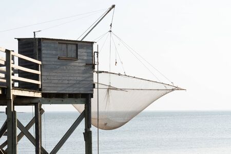 Fishing pontoons in Fouras Charente-Maritime in France