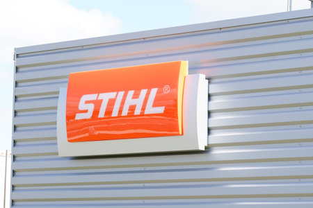 Bordeaux , Aquitaine / France - 09 30 2019 : store logo sign Stihl dealership German manufacturer of chainsaw trimmer blowerのeditorial素材