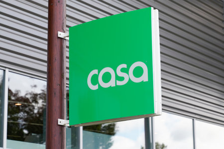 Arcachon , Aquitaine / France - 10 08 2019 : sign shop CASA Store logoのeditorial素材