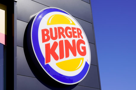 Bordeaux , Aquitaine / France - 10 11 2019 : Burger King sign logo Restaurant Exteriorのeditorial素材