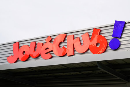 Bordeaux , Aquitaine / France - 10 30 2019 : JouÃ©Club logo sign shop toys retail store french brand kids childrenのeditorial素材