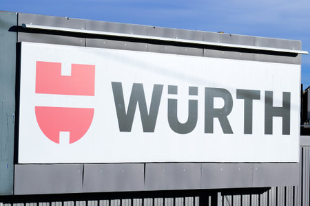 Bordeaux , Aquitaine / France - 10 28 2019 : Wurth Group sign logo store trade shop connecting materialsのeditorial素材