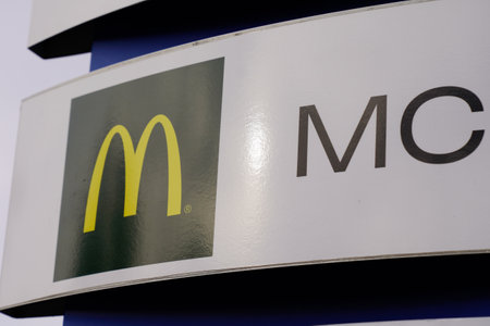 Bordeaux , Aquitaine / France - 11 18 2019 : Mac Donalds logo commercial sign store brand fast food...