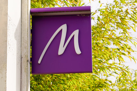 Bordeaux , Aquitaine / France - 11 13 2019 : Marionnaud logo on store front in shop streetのeditorial素材