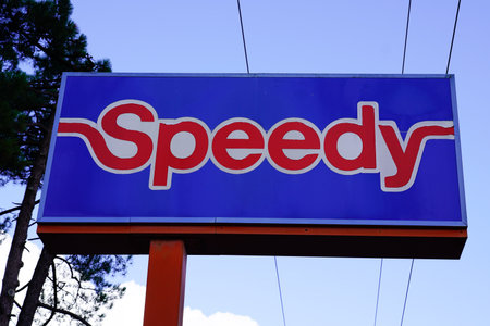 Bordeaux , Aquitaine / France - 11 13 2019 : speedy logo sign station garage store car repair shopのeditorial素材