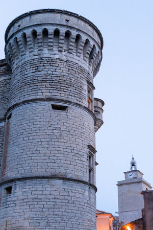 gordes castle tower french village in Luberon ancient medieval city in southeast Franceのeditorial素材