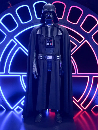 Bruxelles / Belgium - 08 21 2018 : Star Wars Darth Vader costume StarWars