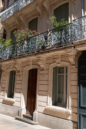 typical house building apartments in Narbonneのeditorial素材