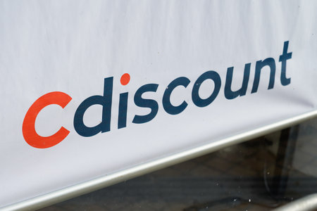 Bordeaux , Aquitaine / France - 12 12 2019 : Cdiscount shop sign logo French company store online commerceのeditorial素材
