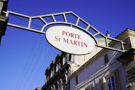 Saint Martin Gate in Cognac city Franceのeditorial素材