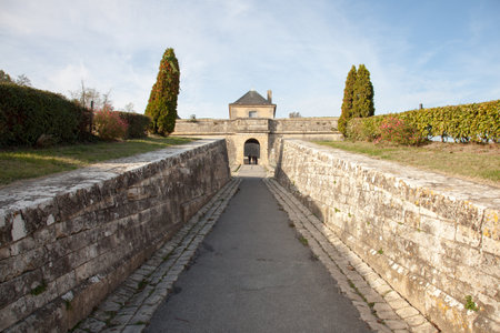 Blaye Citadel bridge entrance gironde Franceのeditorial素材