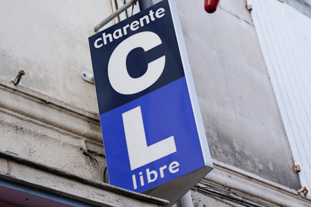 AngoulÃªme , Aquitaine / France - 12 04 2019 : Charente Libre French newspaper regional daily paperのeditorial素材