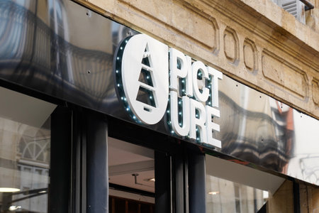 Bordeaux , Aquitaine / France - 10 02 2019 : picture sign logo Retail Store Exterior entranceのeditorial素材