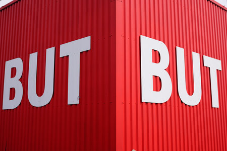 Bordeaux , Aquitaine / France - 09 24 2019 : but furniture equipment french store sign shopのeditorial素材