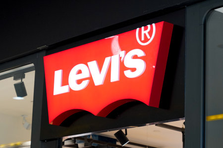 Bordeaux , Aquitaine / France - 09 24 2019 : levis shop Levi's Jeans Sign and Logo