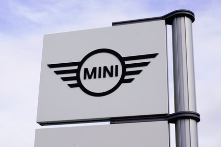 Bordeaux , Aquitaine / France - 01 15 2020 : MINI car logo sign store dealership british automobiles shopのeditorial素材