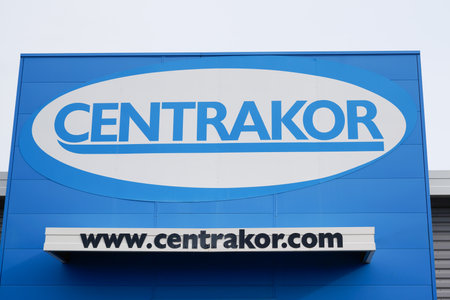 Bordeaux , Aquitaine / France - 01 22 2020 : Centrakor logo store on shop sign wall house equipment low costのeditorial素材