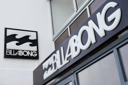 Bordeaux , Aquitaine / France - 02 01 2020 : billabong fun brand store logo sign shop surf board fashionのeditorial素材