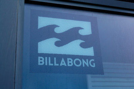 Bordeaux , Aquitaine / France - 02 01 2020 : billabong surf fashion clothes boardshort sign shop store logoのeditorial素材