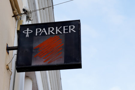 Bordeaux , Aquitaine / France - 02 15 2020 : Parker logo sign store fountain pen shop luxuryのeditorial素材