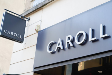 Bordeaux , Aquitaine / France - 02 15 2020 : Caroll sign logo text clothing brand store french shop for womenのeditorial素材