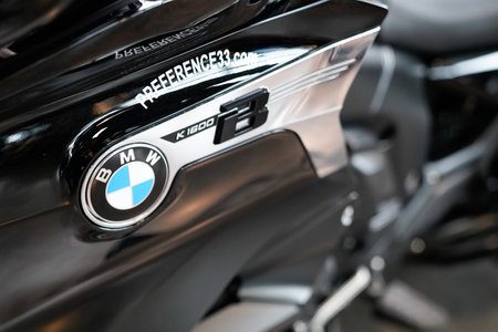 Bordeaux , Aquitaine / France - 02 11 2020 : BMW motorcycle german sign logo on motorbikeのeditorial素材